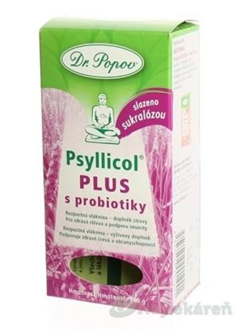 Dr.Popov Psyllicol Plus s proBiotiky 100 g