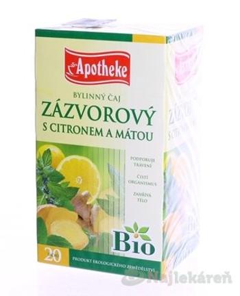 Apotheke Bio Selection Zázvor. čaj s citr. a mätou 20x1,5g