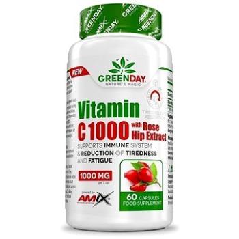 Amix Nutrition GreenDay Vitamín C 1000 s extraktom zo šípok 60 kapsúl (8594159532472)