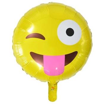 Balón fóliový smajlík – smile – wink – žmurkajúci – 45 cm (8595596311125)