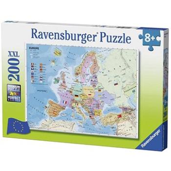 Ravensburger puzzle 128419 Mapa Európy 200 dielikov (4005556128419)