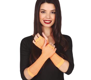 Guirca Dámske dierkované rukavice - oranžové
