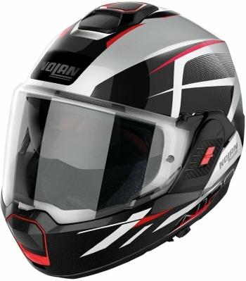 Nolan N120-1 Nightlife N-Com Metal White Red/Black 3XL Prilba