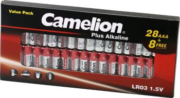 Camelion Plus LR03 mikrotužková batérie typu AAA  alkalicko-mangánová  1.5 V 36 ks