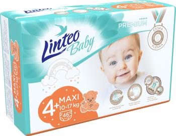 LINTEO BABY Premium Plienky jednorazové 4+ MAXI+ (10-17 kg) 46 ks