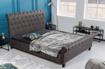 LuxD Dizajnová posteľ Viviano 160 x 200 cm tmavosivá