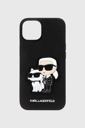 Puzdro na mobil Karl Lagerfeld iPhone 14 6.1" čierna farba