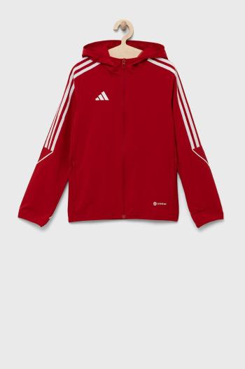 Detská bunda adidas Performance TIRO23 L WB Y červená farba