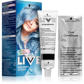 Schwarzkopf LIVE Ultra Brights or Pastel semi-permanentná farba odtieň 121 Denim Steel