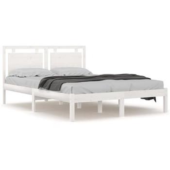 Rám postele biely masívne drevo 180 × 200 cm Super King, 3105551