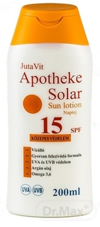 JutaVit Apotheke Solar Sun mlieko na opaľovanie SPF 15