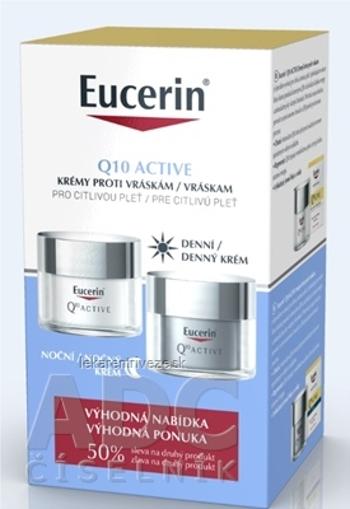 Eucerin Q10 ACTIVE DUO denný krém 50 ml + nočný krém 50 ml (zľava na 2.produkt) 1x1 set