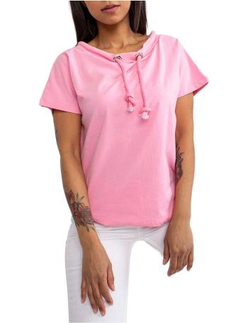 Ružové tričko so šnúrkami vel. M