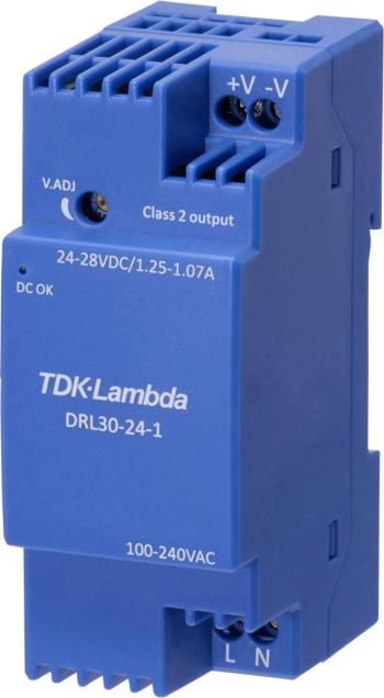 TDK-Lambda DRL30-24-1 sieťový zdroj na montážnu lištu (DIN lištu)  24 V 1.25 A 30 W