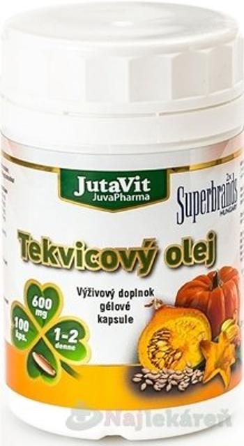 JutaVit Tekvicový olej v gélových kapsuliach 600 mg 100 kapsúl