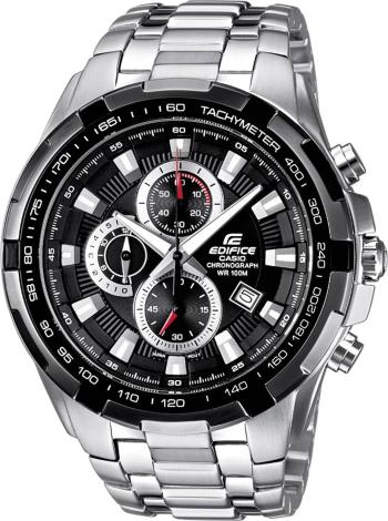 Casio chronografické náramkové hodinky EF-539D-1AVEF (d x š x v) 53.5 x 48.5 x 11.5 mm strieborná, čierna Materiál puzdr
