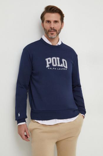 Mikina Polo Ralph Lauren pánska,tmavomodrá farba,s potlačou,710934715