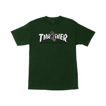 Santa Cruz  T-shirt thrasher screaming logo ss  Tričká a polokošele Zelená