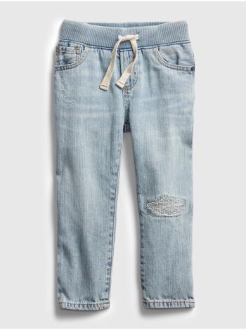 Detské džínsy slim pull-on distressed Modrá