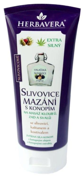 Herbavera Slivovicové mazání s konopím 200 ml