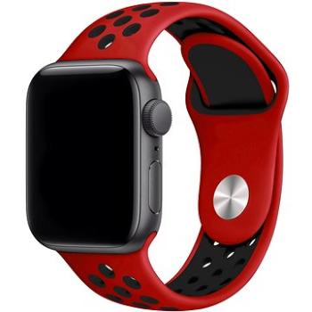 Eternico Sporty na Apple Watch 38 mm/40 mm/41 mm  Pure Black and Red (AET-AWSP-BlRe-38)