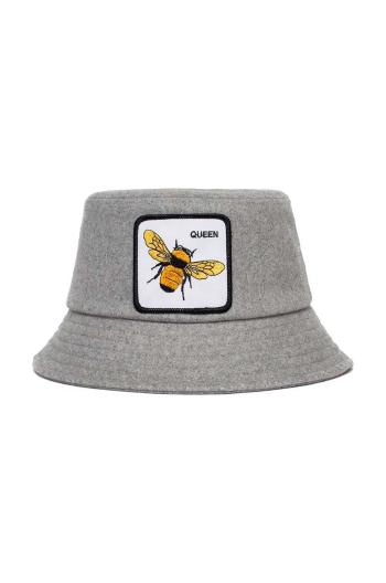 Vlnený klobúk Goorin Bros šedá farba, vlnený