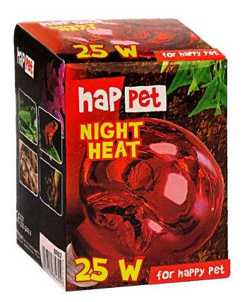 Happet NIGHT HEAT UVA nočná žiarovka do terária 25W