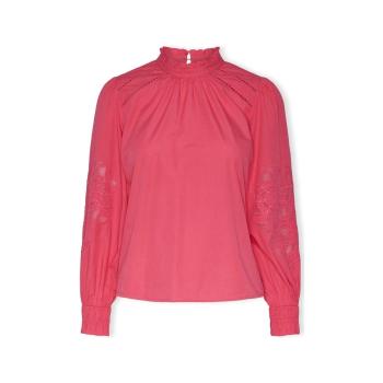 Y.a.s  YAS Chelle Top L/S - Raspberry Sorbet  Blúzka Ružová