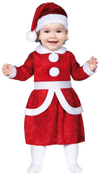 Guirca Detský kostým pre najmenších - Mama Santa Claus baby Veľkosť najmenší: 18 - 24 mesiacov