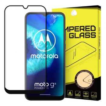 MG Full Glue Super Tough ochranné sklo na Motorola Moto G8 Power Lite, čierne