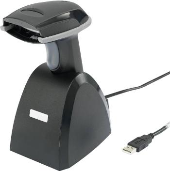 Renkforce iLS6300BQ 1MB USB-Kit skener čiarových kódov Bluetooth® 1D laser čierna ručný  Bluetooth, USB