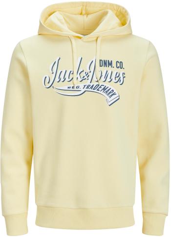 Jack&Jones Pánska mikina JJELOGO Standard Fit 12233597 French Vanilla XL