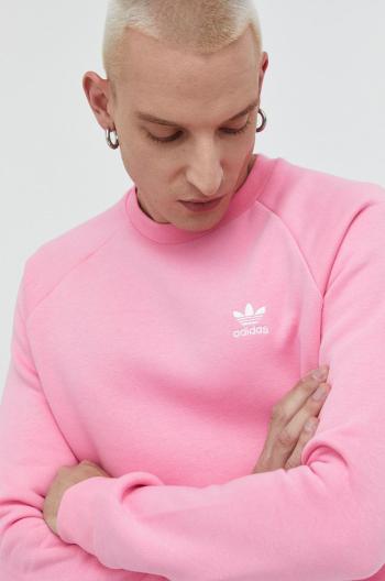 Mikina adidas Originals pánska, ružová farba, jednofarebná