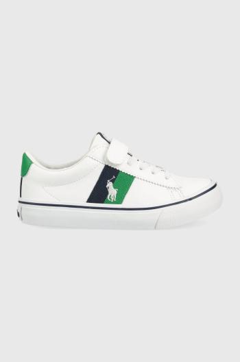 Detské tenisky Polo Ralph Lauren biela farba