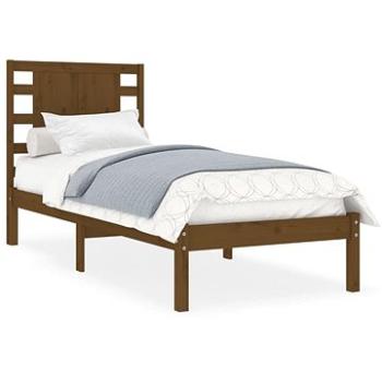 Rám postele medovo hnedý masívne drevo 90 × 190 cm Single, 3104186