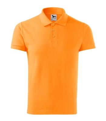 MALFINI Pánska polokošeľa Cotton Heavy - Mandarínkovo oranžová | XXXL