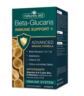 Natures Aid Beta-Glucans Immune Support+ 90 tabliet