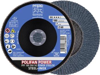 PFERD 67686185 Zúbkovaná poistná podložka POLIFAN PFF 180 Z 60 SG POWER STEELOX Priemer 180 mm   10 ks