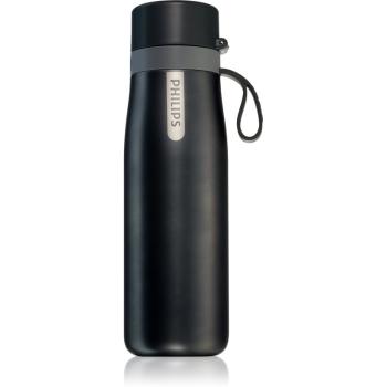 Philips AquaShield GoZero Daily filtračná fľaša termo farba Black 550 ml