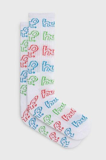 Ponožky HUF pánske, biela farba