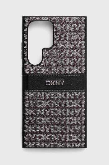 Puzdro na mobil Dkny S24 Ultra S928 čierna farba, DKHCS24LPRTHSLK