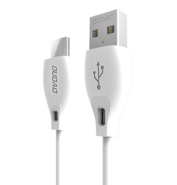 DUDAO L4 kábel USB Typ-C 2 metre biely