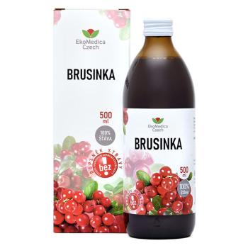 EKOMEDICA Brusnica 100% šťava 500 ml