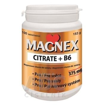 MAGNEX Citrate + B6 100 tabliet