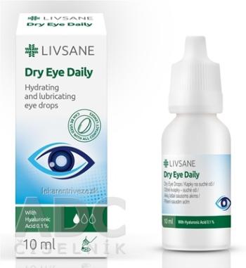 LIVSANE Očné kvapky - suché oči s 0,1% HA, 1x10 ml