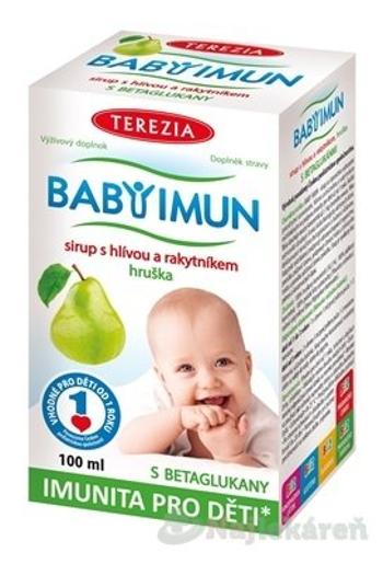 TEREZIA BABY IMUN sirup s hlivou a rakytníkom, príchuť hruška 100 ml