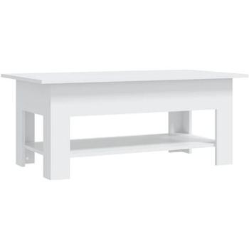 SHUMEE Konferenčný stolík biely 102 × 55 × 42 cm drevotrieska, 810253