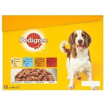 Pedigree Junior kuracie & jahňacie & hydinové & hovädzie s ryžou v želé 12 x 100 g