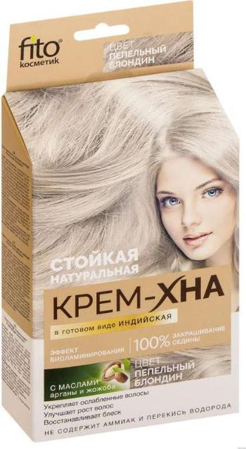 Krémová henna "Popolavá blond" - Fitokosmetik - 50ml