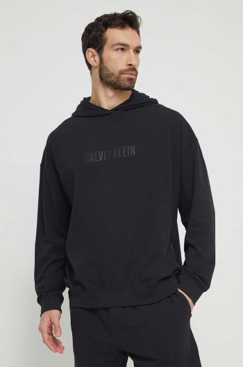 Mikina s kapucňou Calvin Klein Underwear čierna farba,s kapucňou,s potlačou,000NM2569E